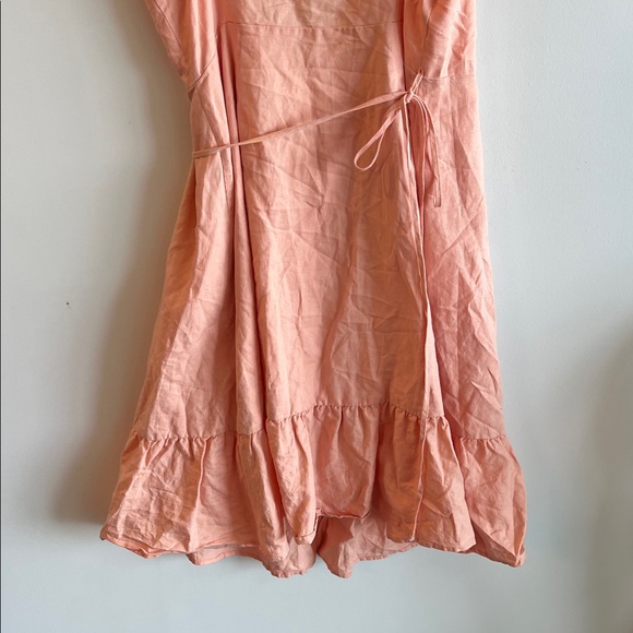 GAP Peach Ruffle Hem Mini Dress - Picture 7 of 10